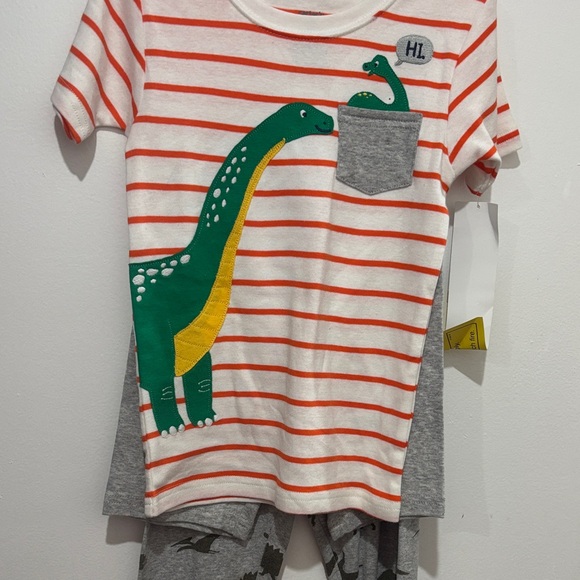 BNWT Striped Dinosaur Kids Pajamas Set - Picture 3 of 6